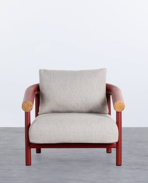 Pack 2 Sillones de Jardín de Aluminio con Cojines Cheryl