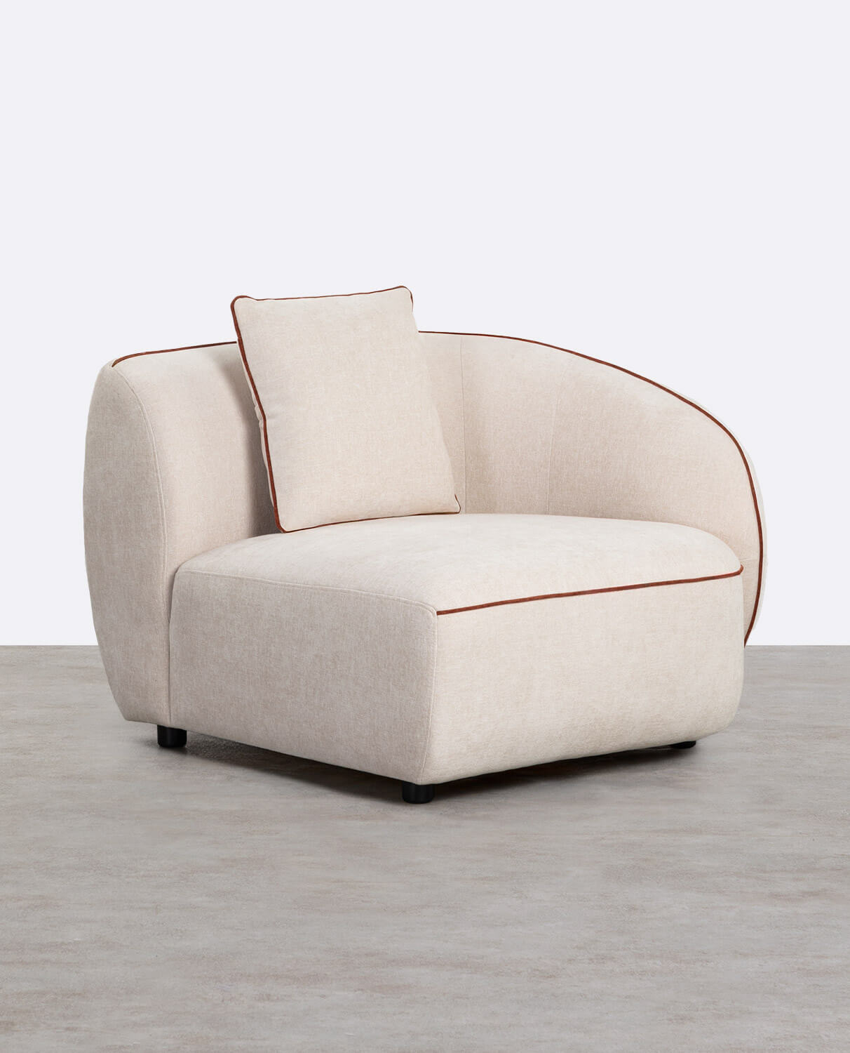Módulo Sillón Esquinero Derecho de Tela para Sofá Ilham, imagen de galería 1