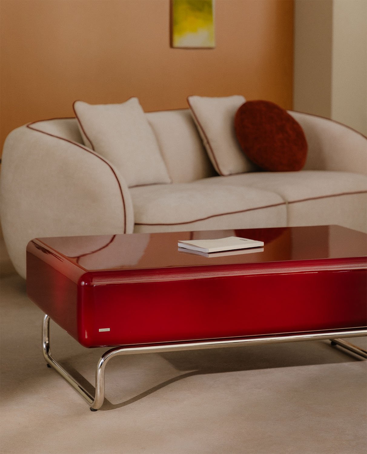 Mesa de Centro Rectangular de Madera y Metal (110x70 cm) Candela Colours, imagen de galería 2
