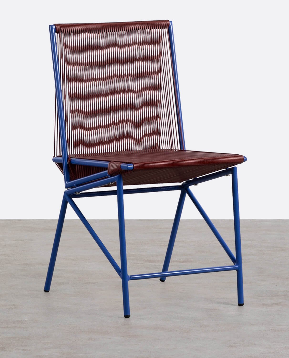 Silla de Comedor de Ratán Sintético y Metal Amur Colors, imagen de galería 1