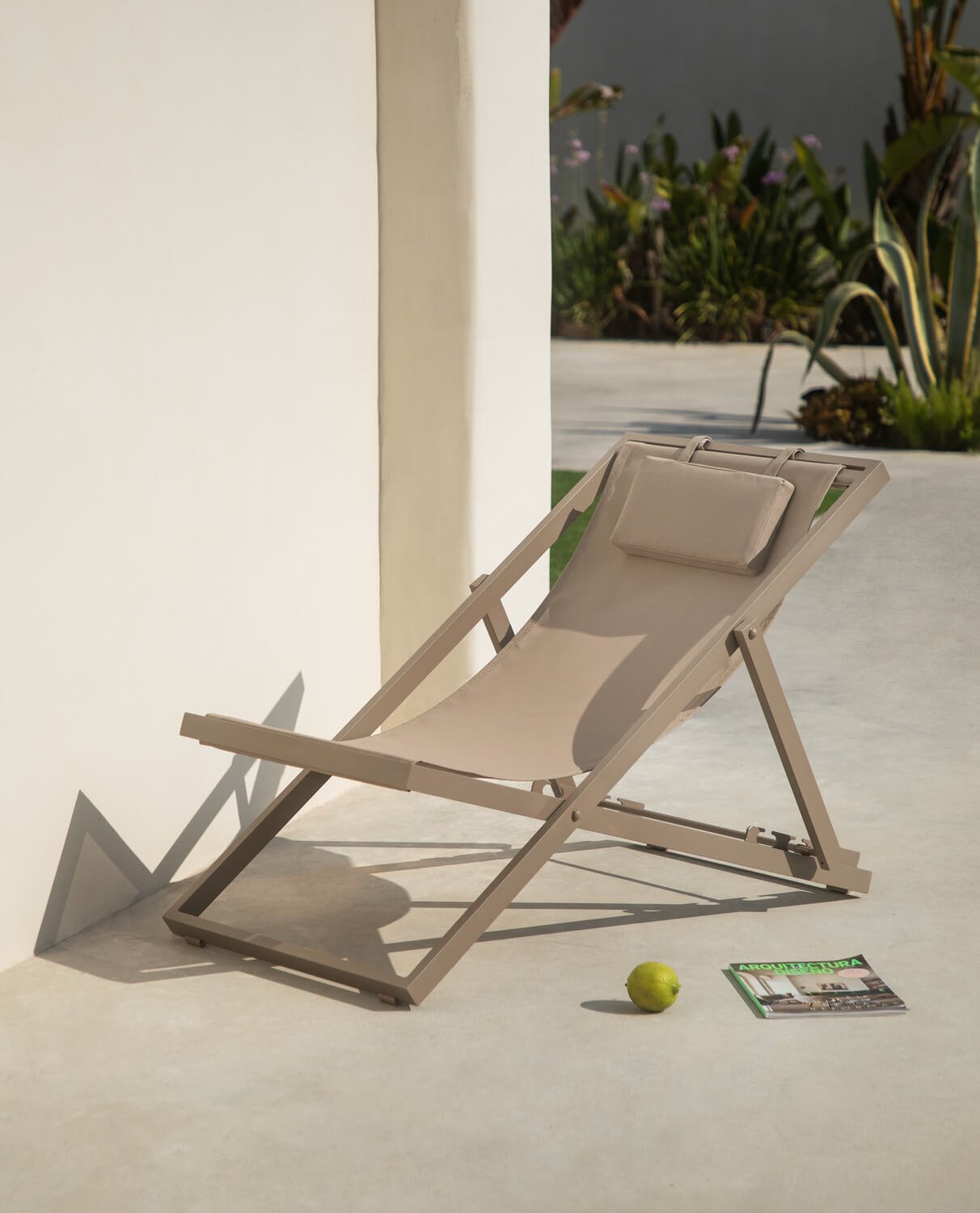 Hamaca Reclinable de Aluminio con Cojín Cancún, imagen de galería 2
