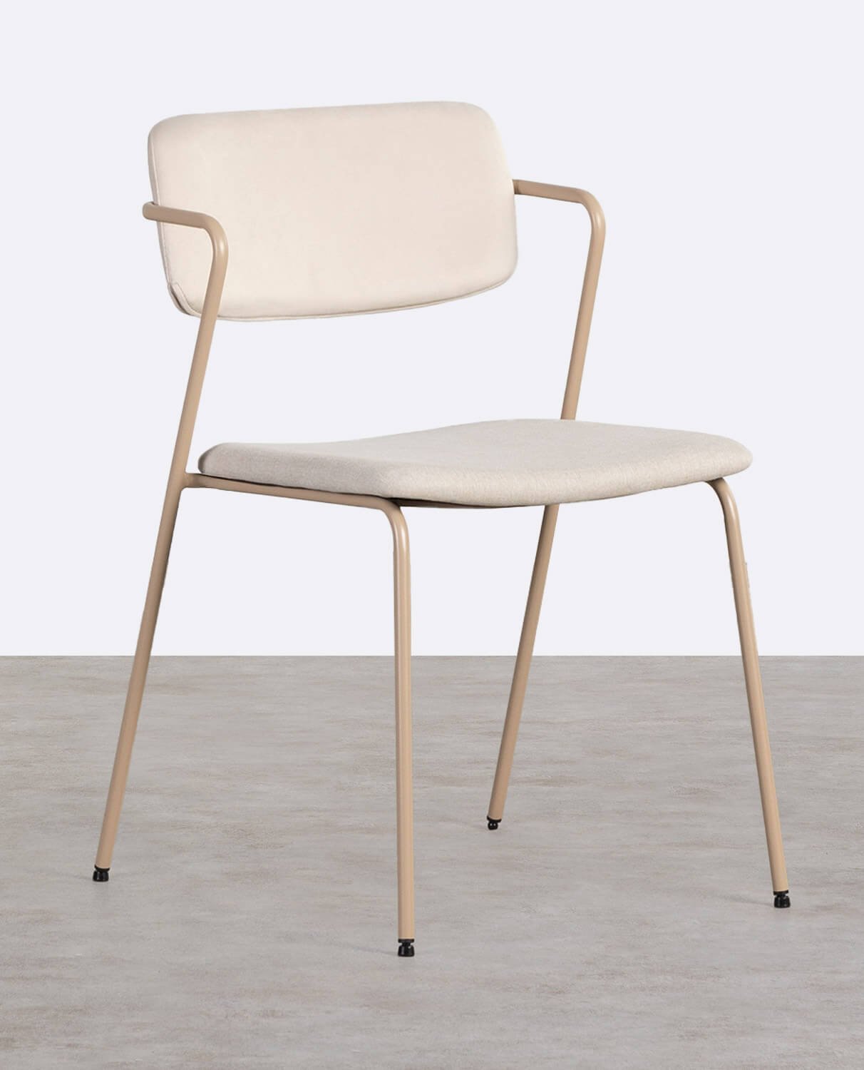 Silla de Comedor de Terciopelo y Tela Irun, imagen de galería 1