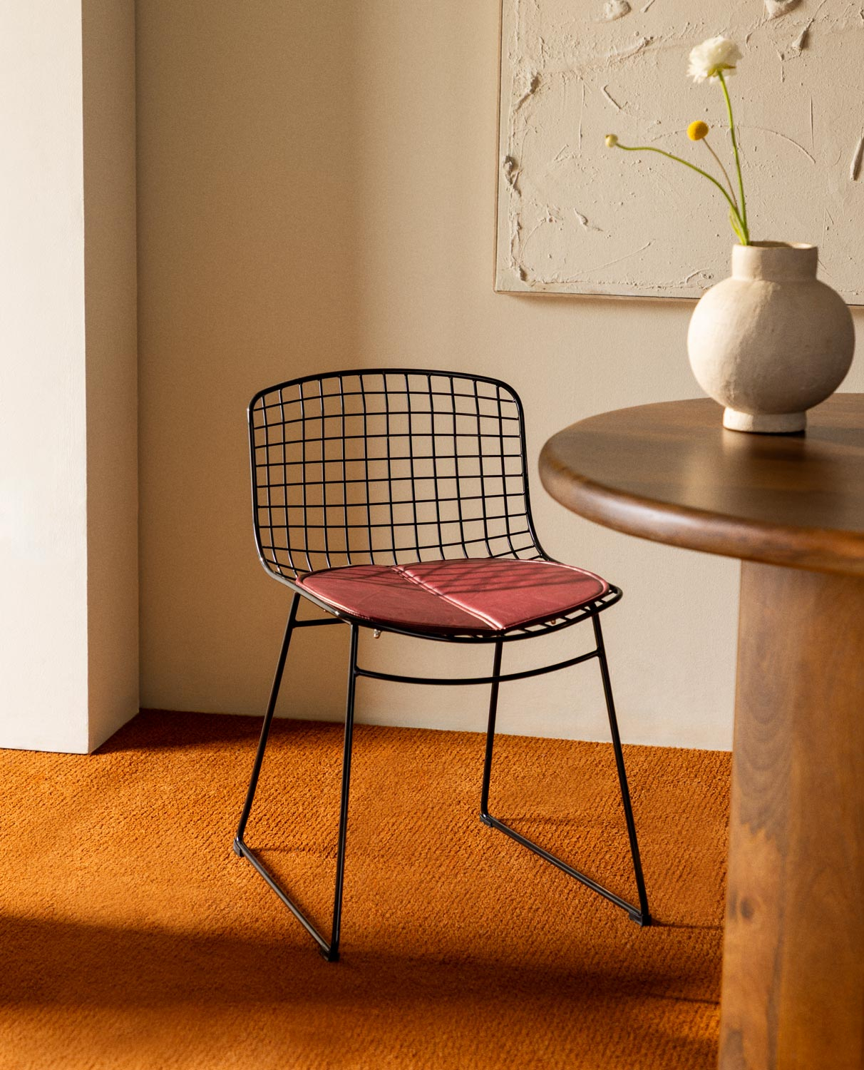 Silla de Comedor de Metal Aras Respaldo Bajo, imagen de galería 2