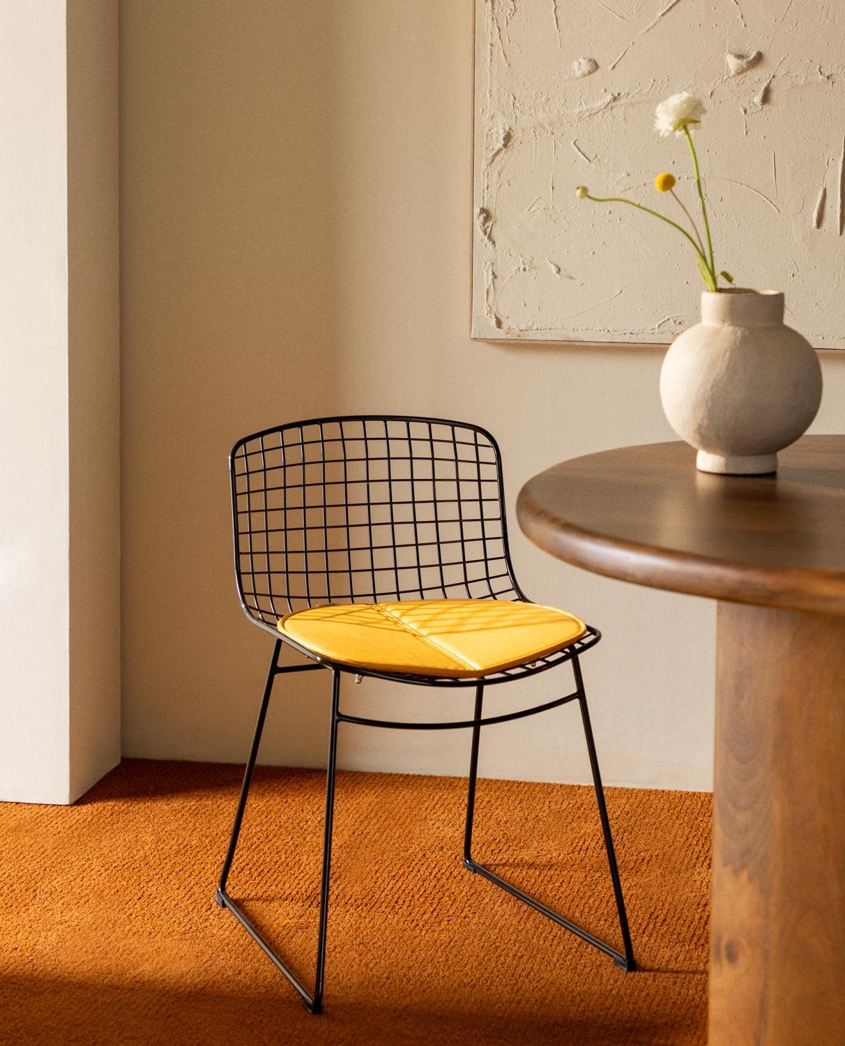 Silla de Comedor de Metal Aras Respaldo Bajo, imagen de galería 2