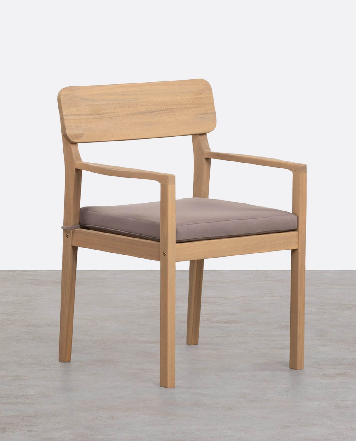 Silla de Jardín con Reposabrazos de Madera de Acacia Marla, imagen de galería 1