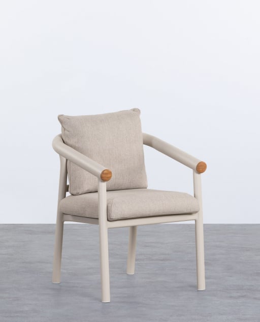 Silla de Exterior de Aluminio Cheryl - Gris Concrete