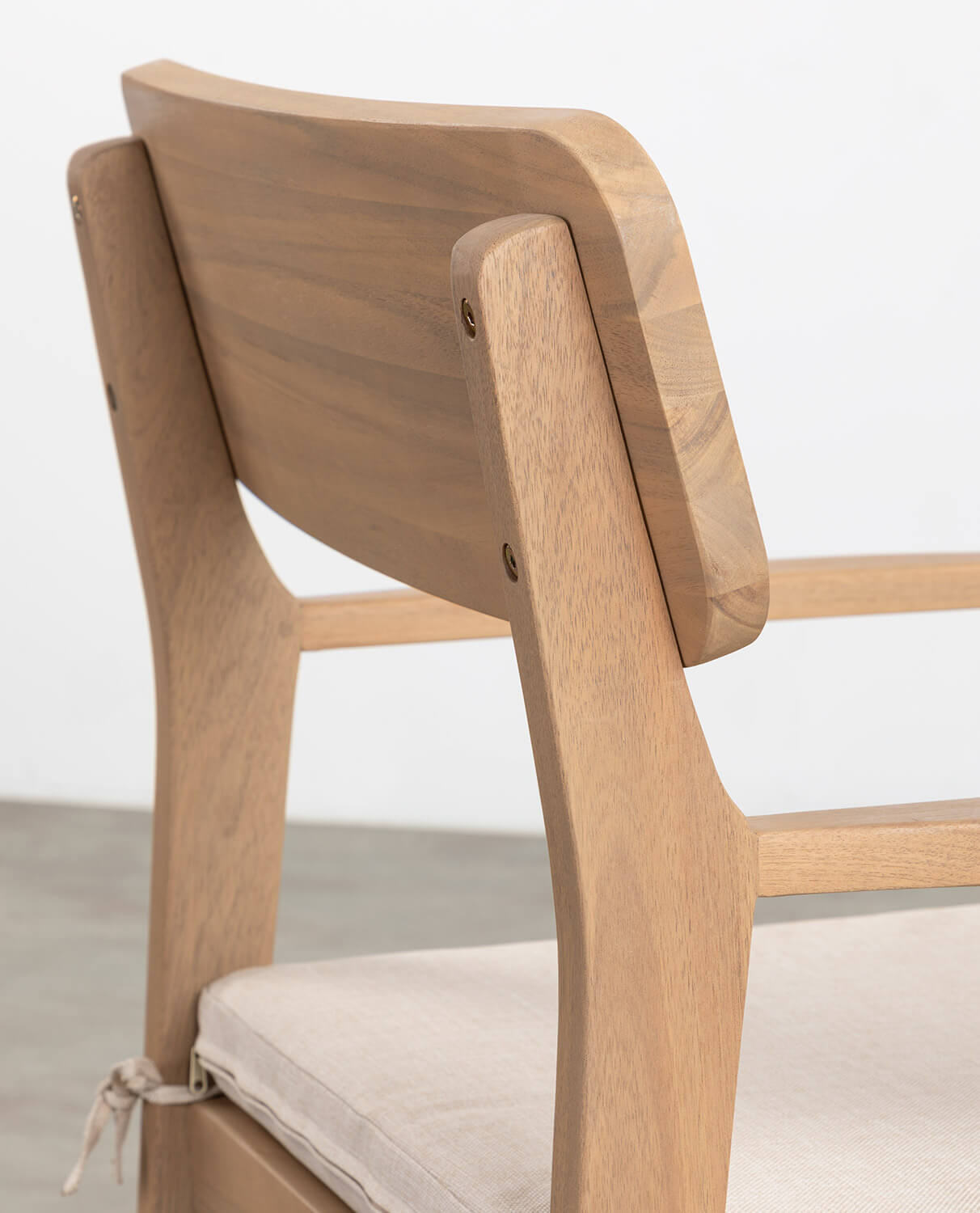 Set de Mesa Rectangular (240x100 cm) y 6 Sillas con Reposabrazos de Jardín de Madera de Acacia Marla, imagen de galería 2