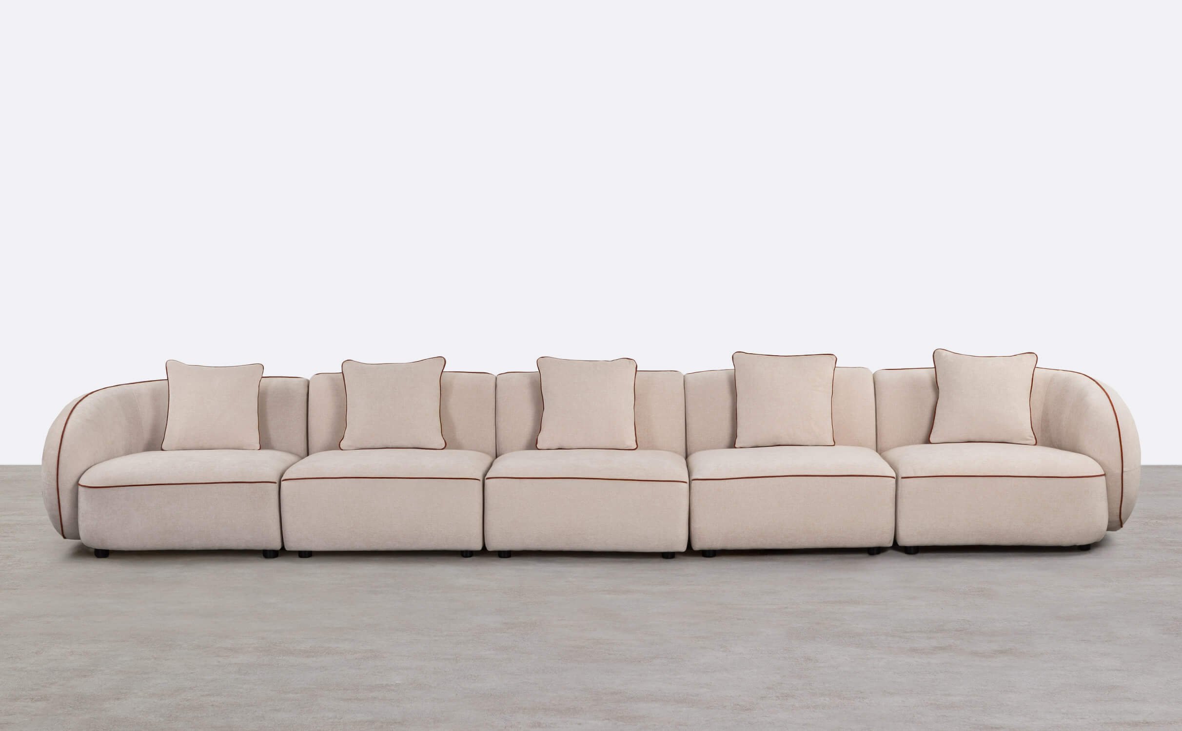 Sofá Modular 5 Piezas con 2 Sillones Esquineros de Tela Ilham , imagen de galería 1