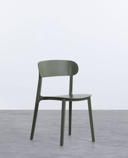 Silla de Exterior de Polipropileno Briel - Verde Nori