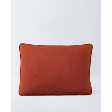 Cojín Rectangular de Tela (62x45 cm) Lagos Tela -Rojo Brick - The Masie
