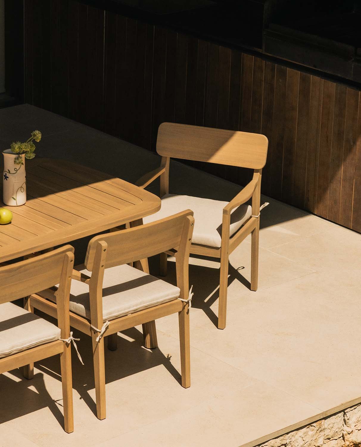 Silla de Jardín con Reposabrazos de Madera de Acacia Marla, imagen de galería 2