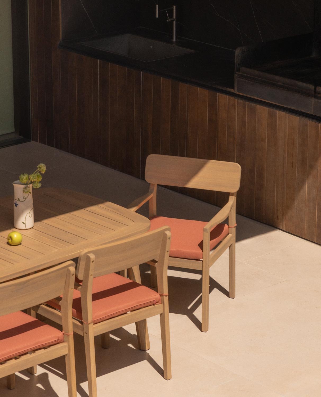 Pack 2 Sillas de Jardín con Reposabrazos de Madera de Acacia Marla, imagen de galería 2