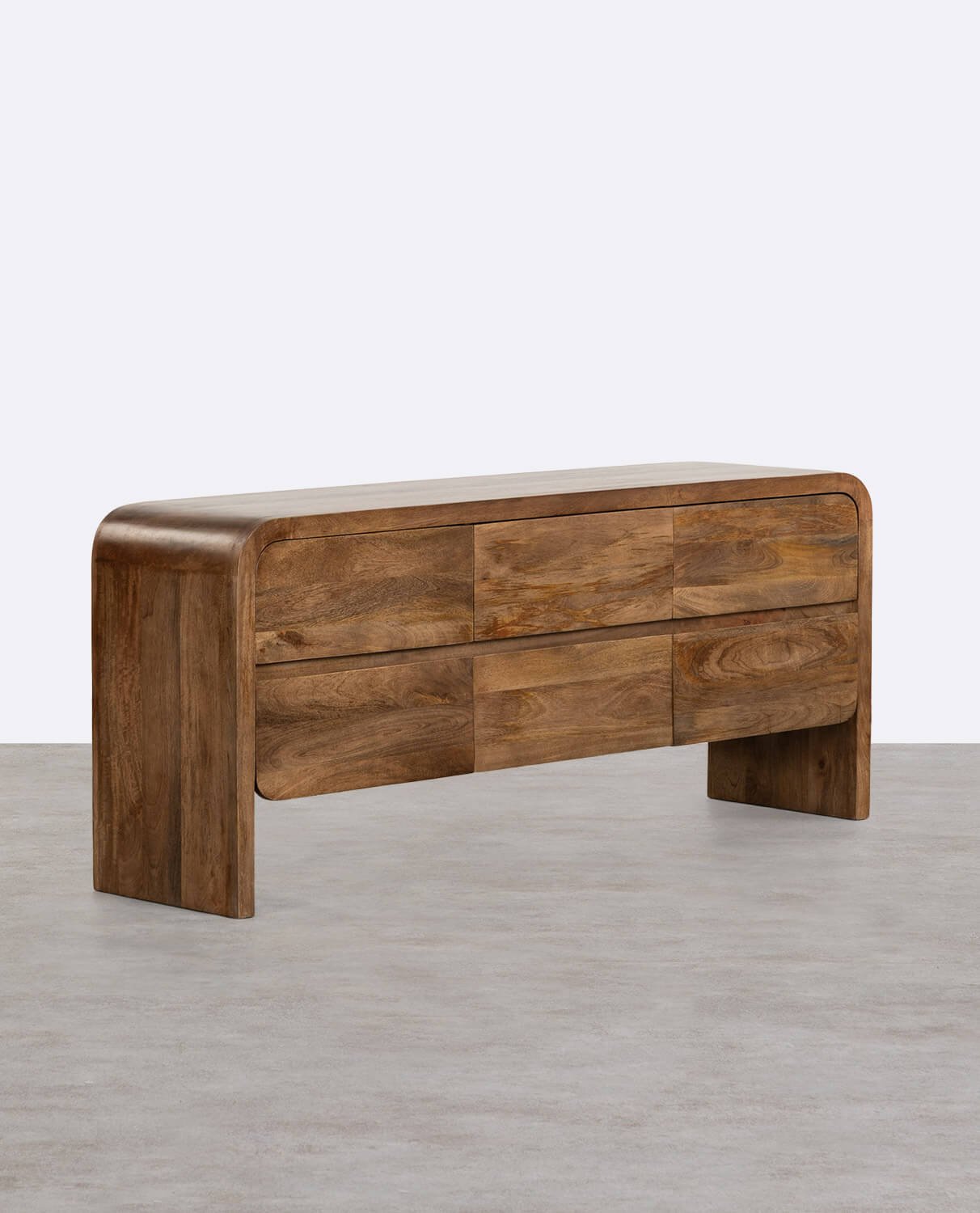 Aparador Bajo con 6 Cajones de Madera de Mango Vanile , imagen de galería 1