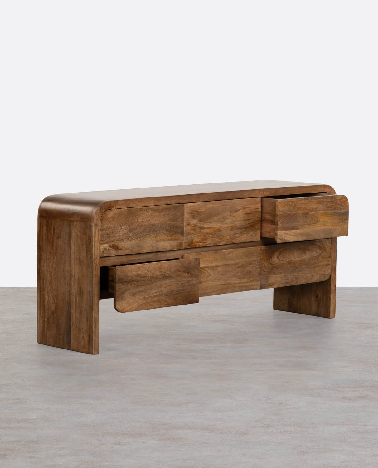 Aparador Bajo con 6 Cajones de Madera de Mango Vanile , imagen de galería 2