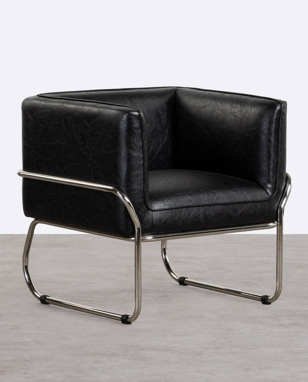 Sillón de Polipiel y Metal Marcellus, imagen de galería 1