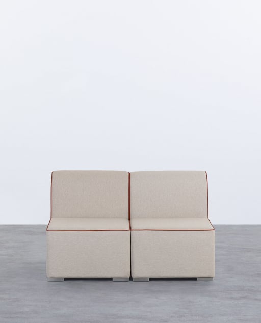 Sofá Modular de Jardín 2 Piezas Sillón de Tela Lagos