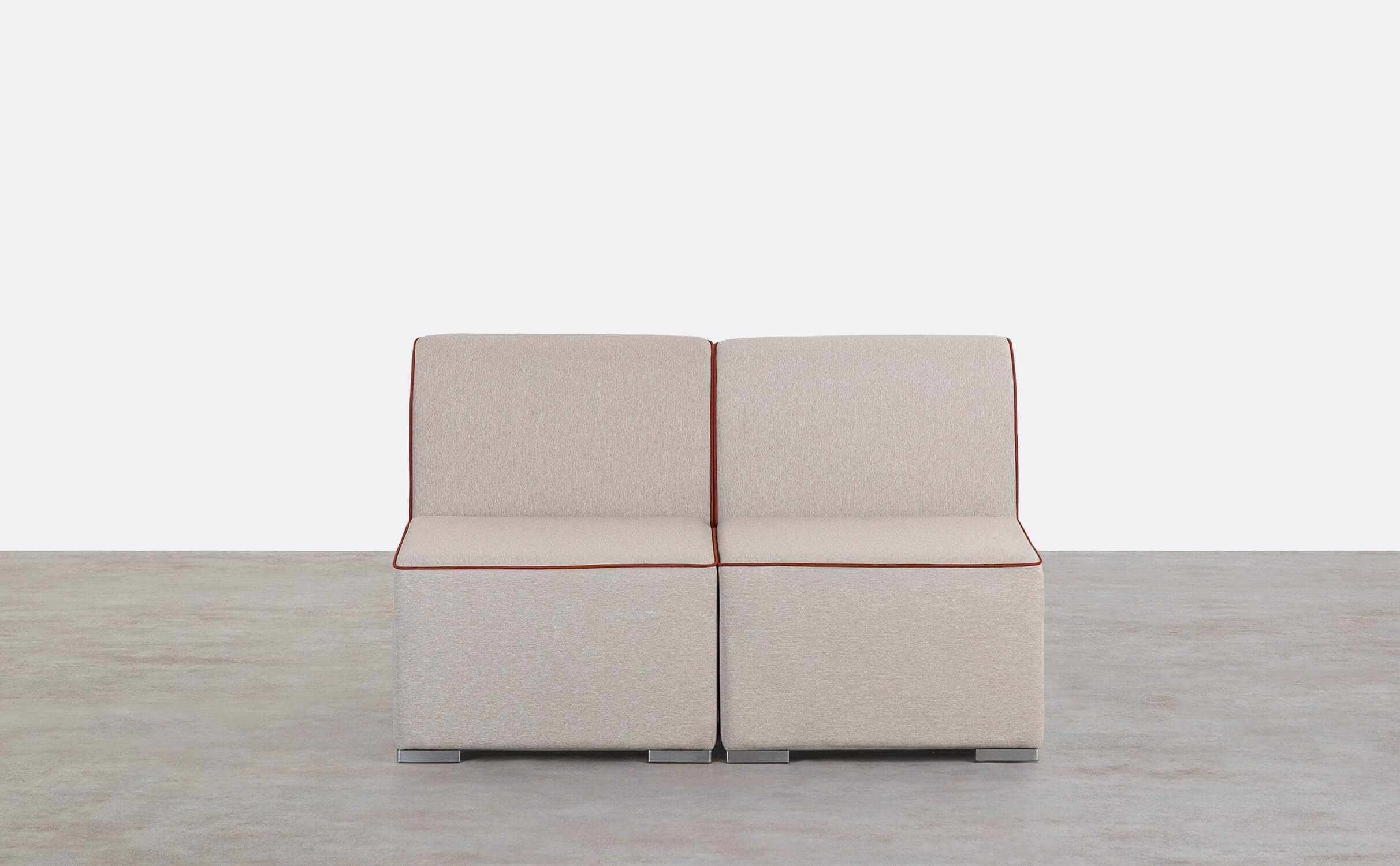 Sofá Modular de Jardín 2 Piezas Sillón de Tela Lagos, imagen de galería 1