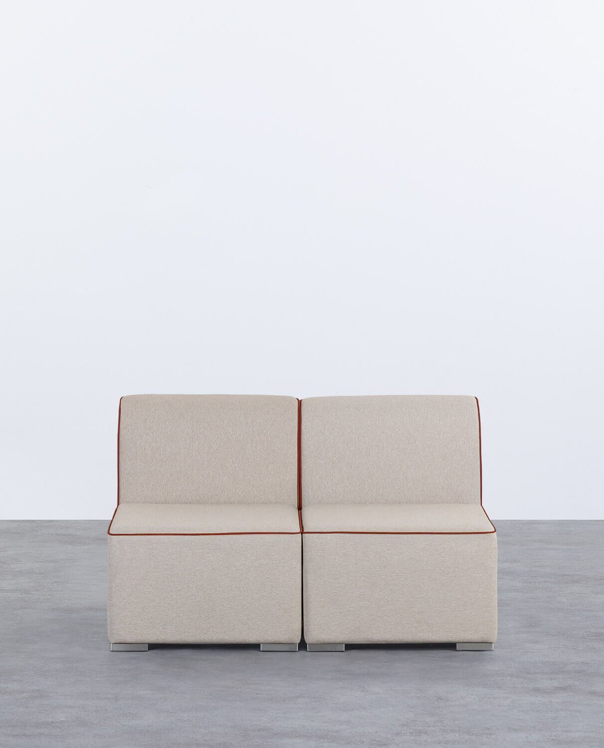 Sofá Modular de Jardín 2 Piezas Sillón de Tela Lagos