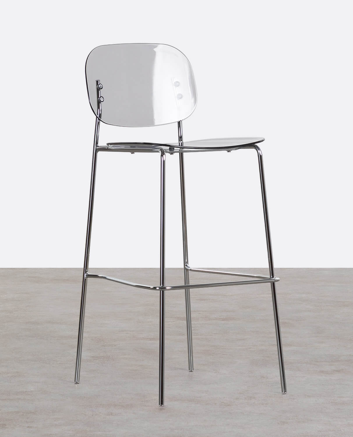 Taburete Alto de Polietileno y Metal (77 cm) Pinha, imagen de galería 1