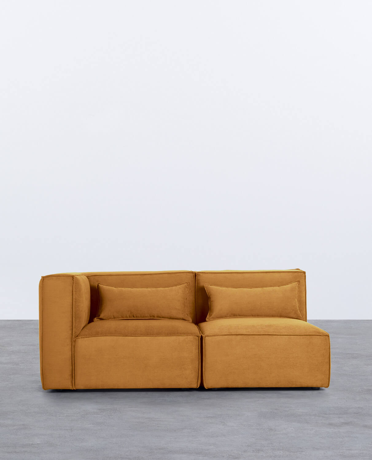 Sofá Modular Esquinero de 2 Piezas de Pana Kilhe
