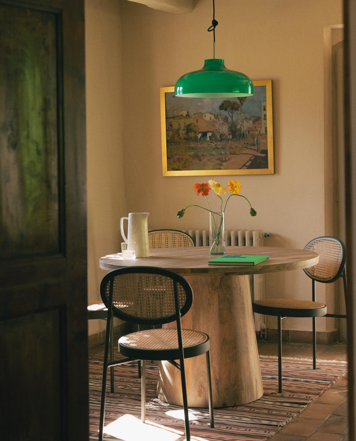 Mesa de Comedor Redonda de Madera de Mango (Ø120 cm) Doran, imagen de galería 2