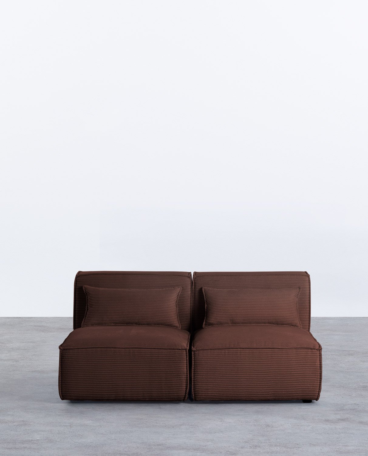 Sofá Modular 2 Piezas de Pana Gruesa Kilhe
