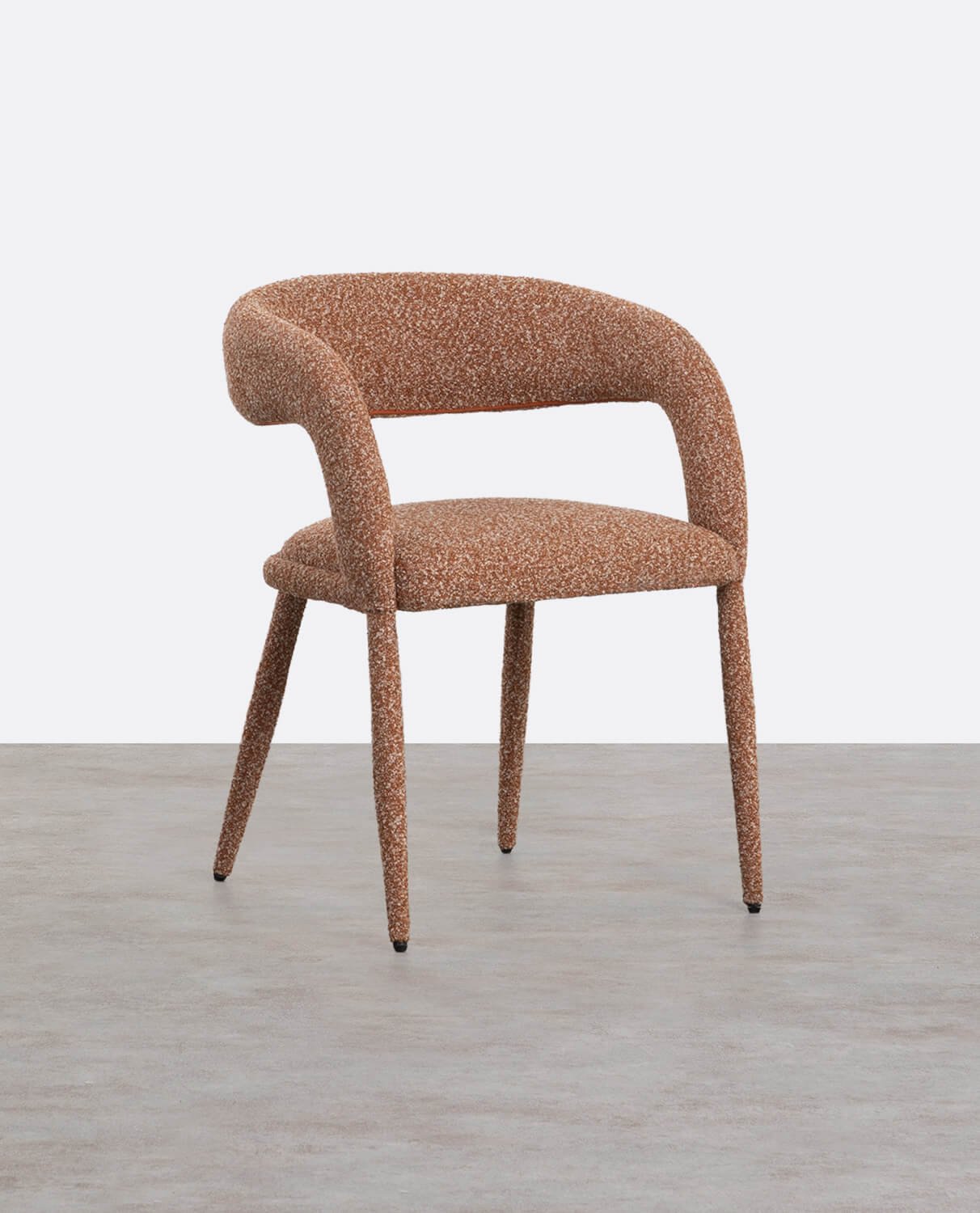 Silla de Comedor de Tela y Metal Ewen, imagen de galería 1