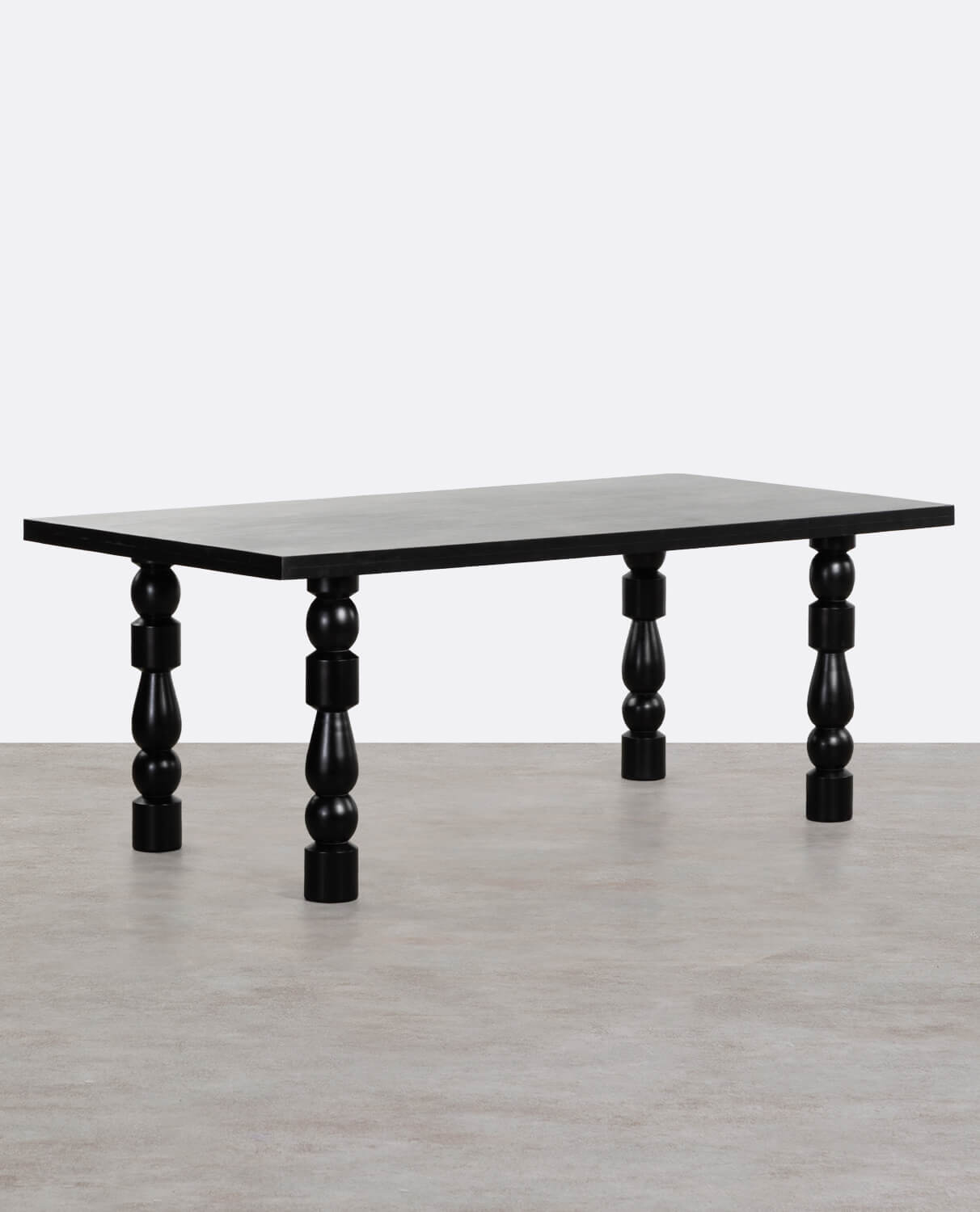 Mesa de Comedor Rectangular de Madera de Mango (200x100 cm) Maury , imagen de galería 1