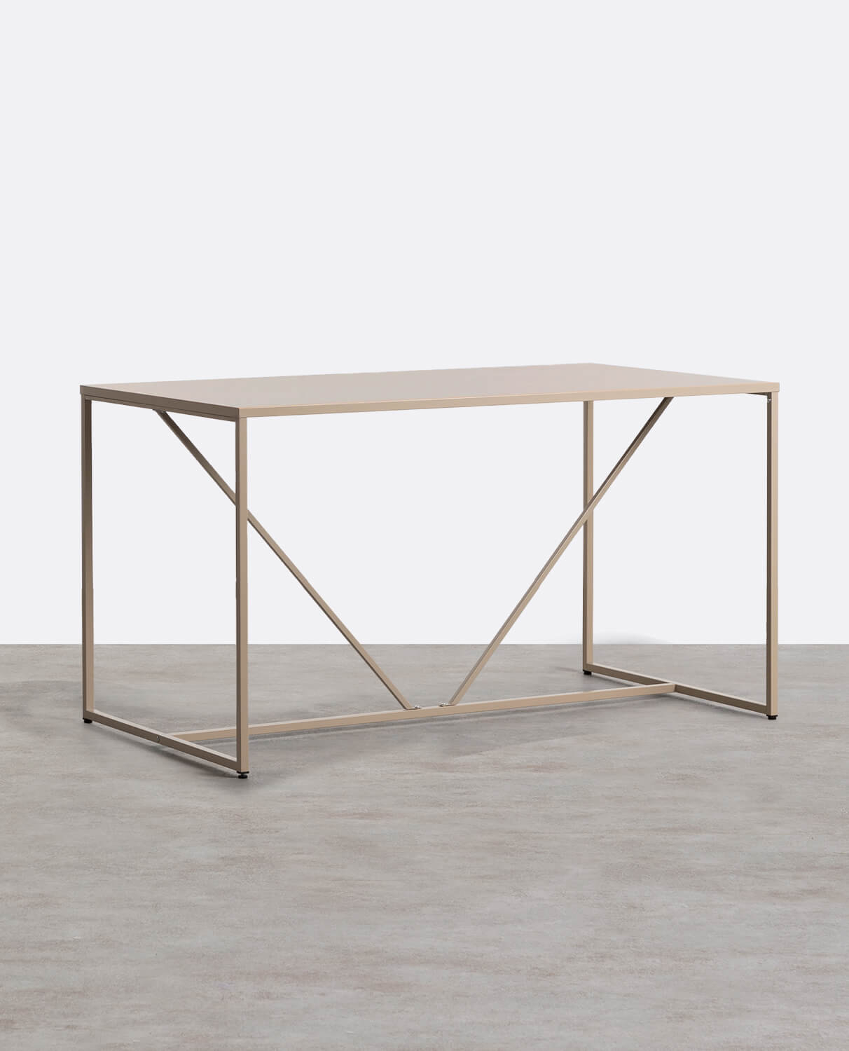 Mesa de Comedor de Acero Laminado (78x140 cm) Ibiza, imagen de galería 1