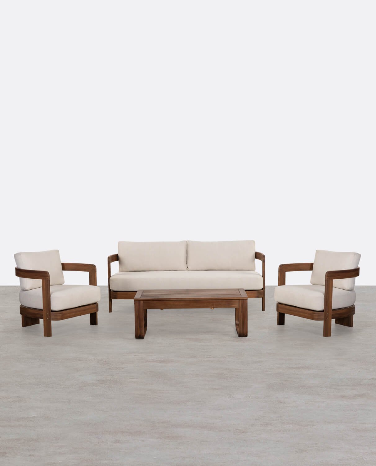 Set de Jardín de Madera de Acacia y Tela Moad, imagen de galería 1