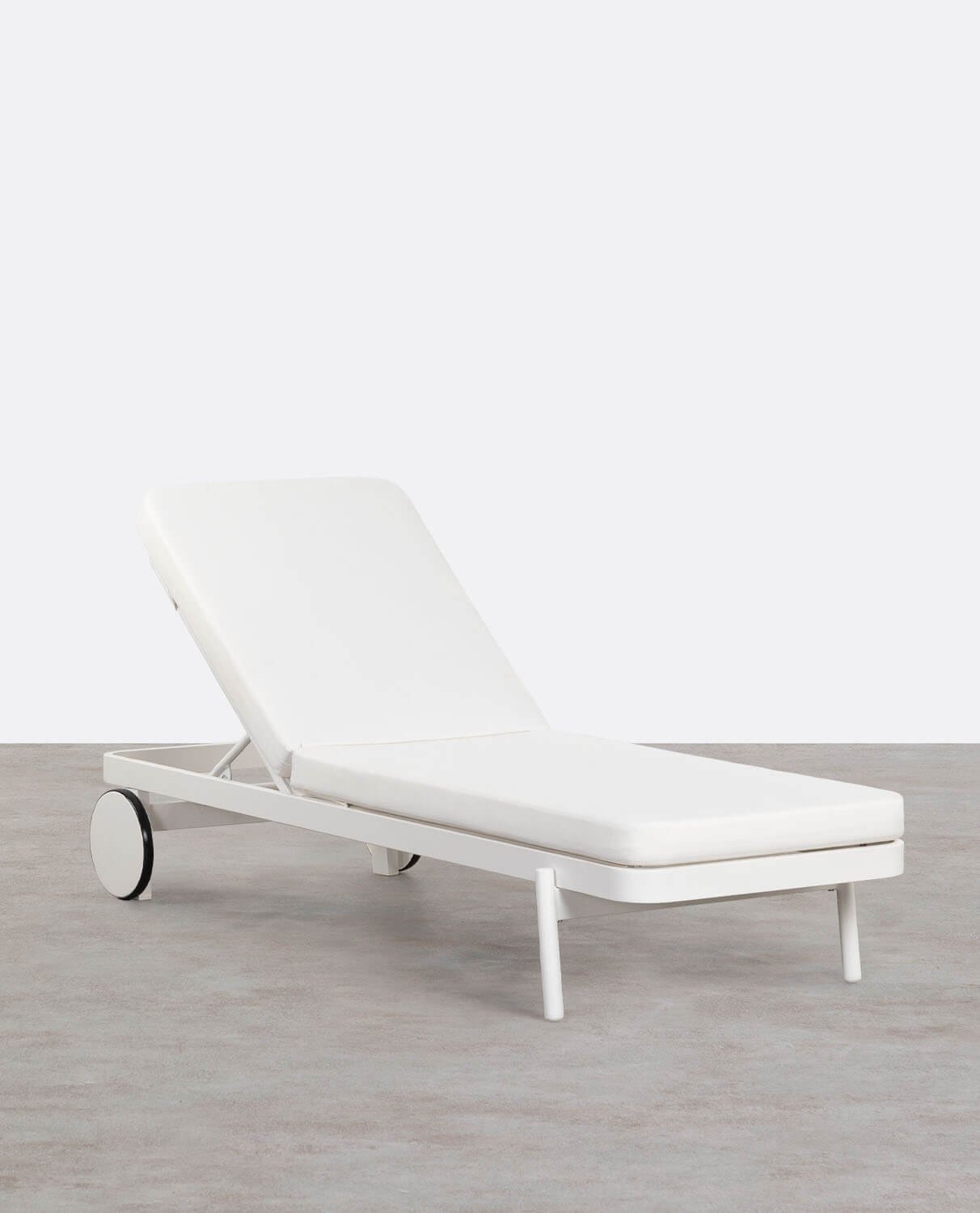 Tumbona Reclinable de Aluminio con Cojín de Tela Celina , imagen de galería 1