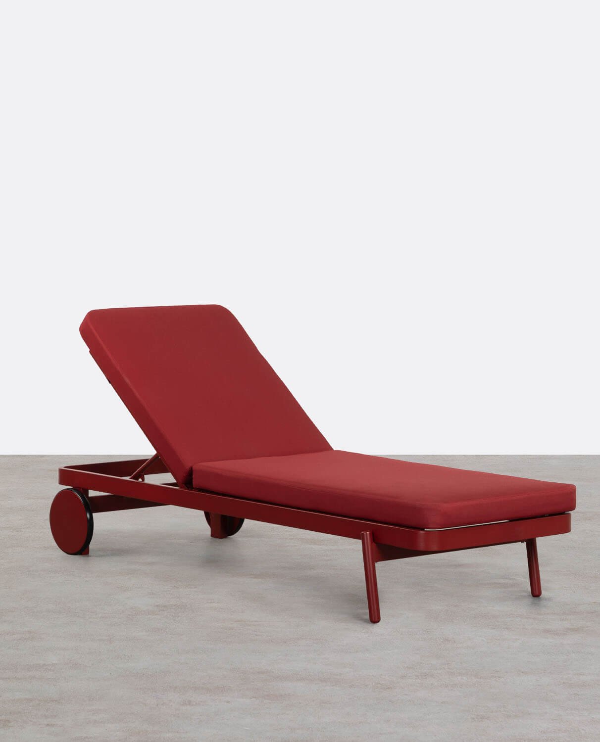 Tumbona Reclinable de Aluminio con Cojín de Tela Celina , imagen de galería 1