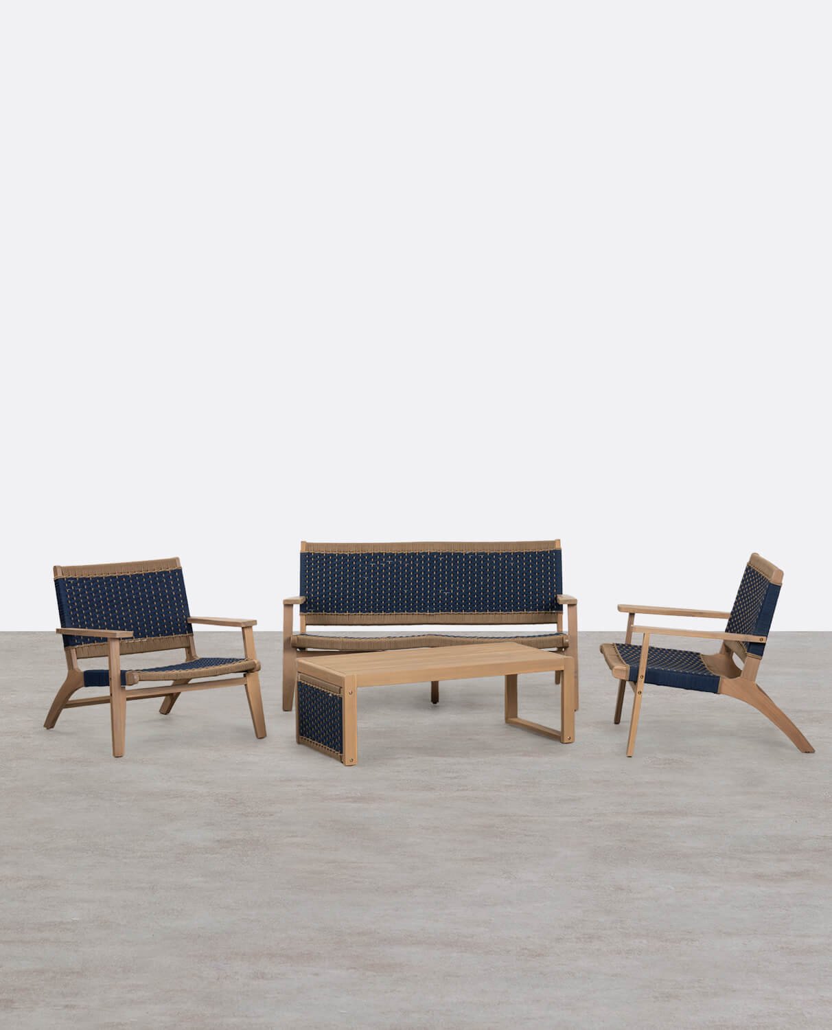 Set de Jardín de Madera de Acacia y Cuerda Mirle, imagen de galería 1