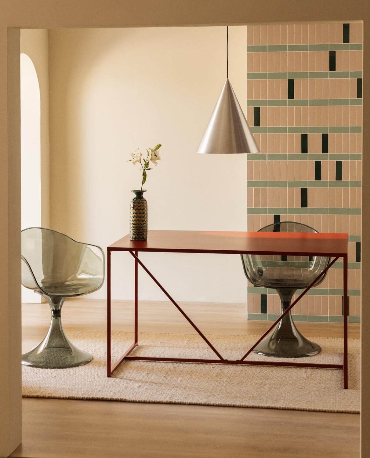 Mesa de Comedor de Acero Laminado (78x140 cm) Ibiza, imagen de galería 2
