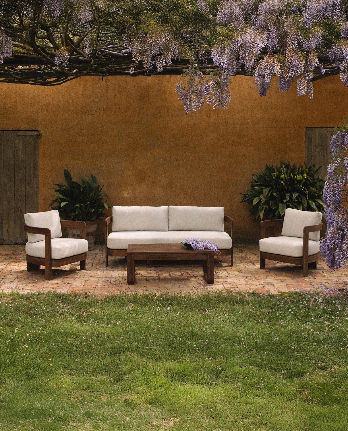 Set de Jardín de Madera de Acacia y Tela Moad, imagen de galería 2
