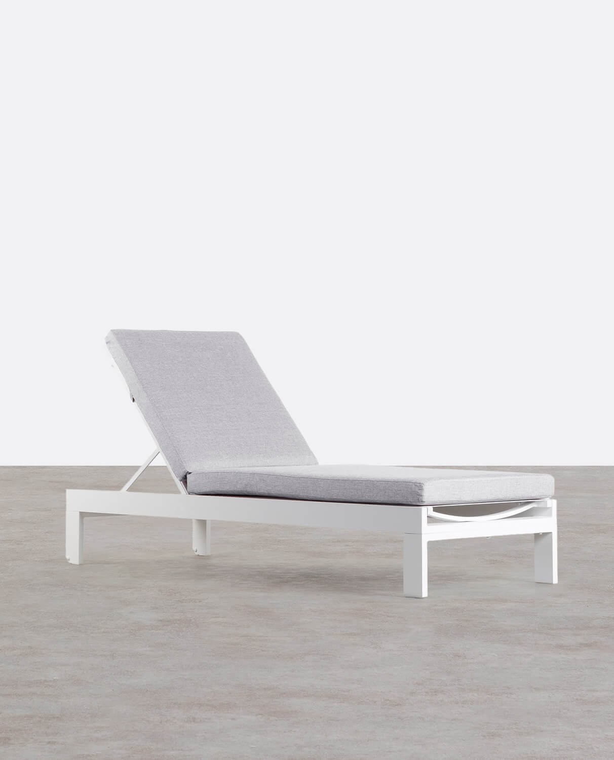 Tumbona Reclinable de Aluminio con Cojín de Tela New Kreta, imagen de galería 1