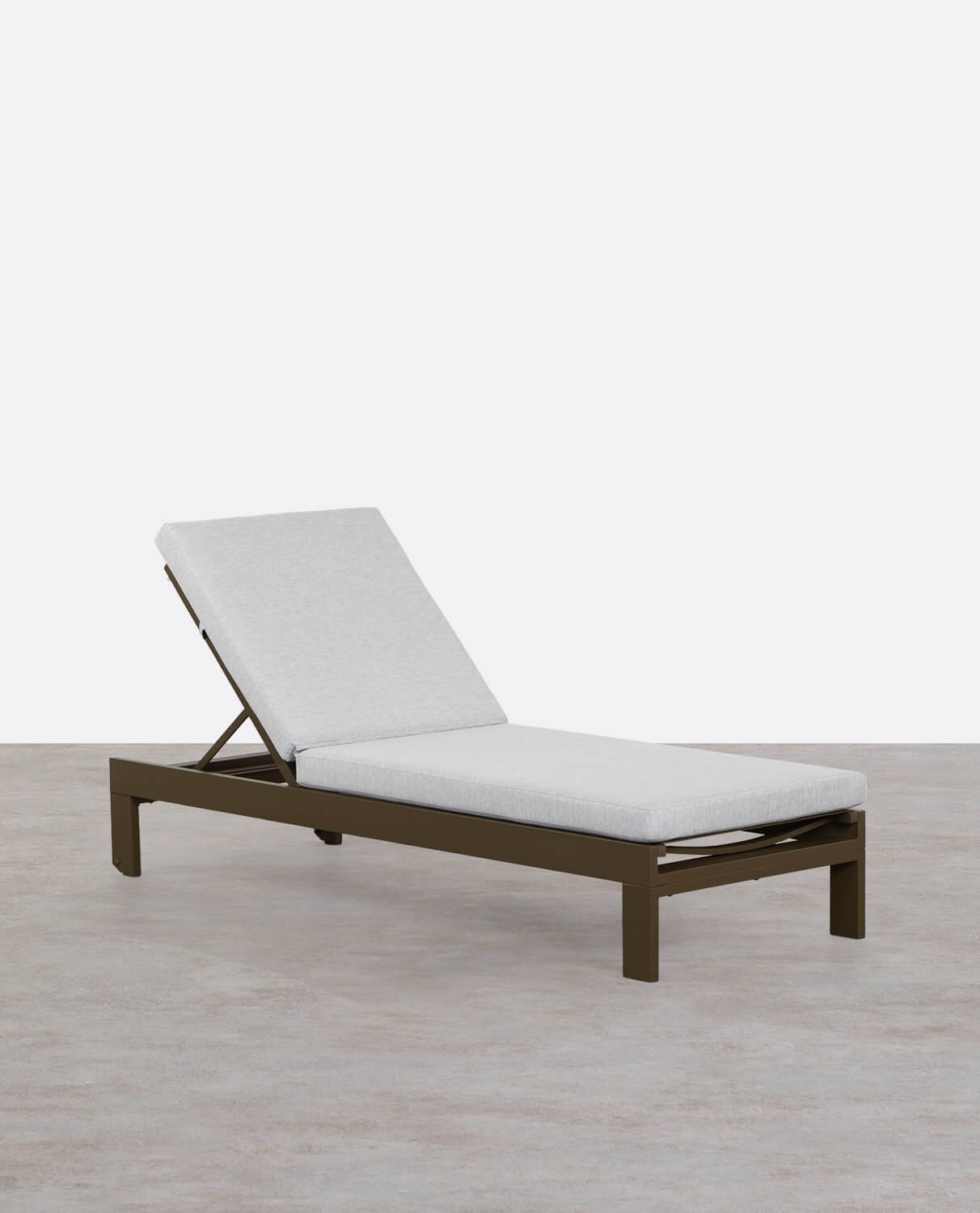 Tumbona Reclinable de Aluminio con Cojín de Tela New Kreta, imagen de galería 1