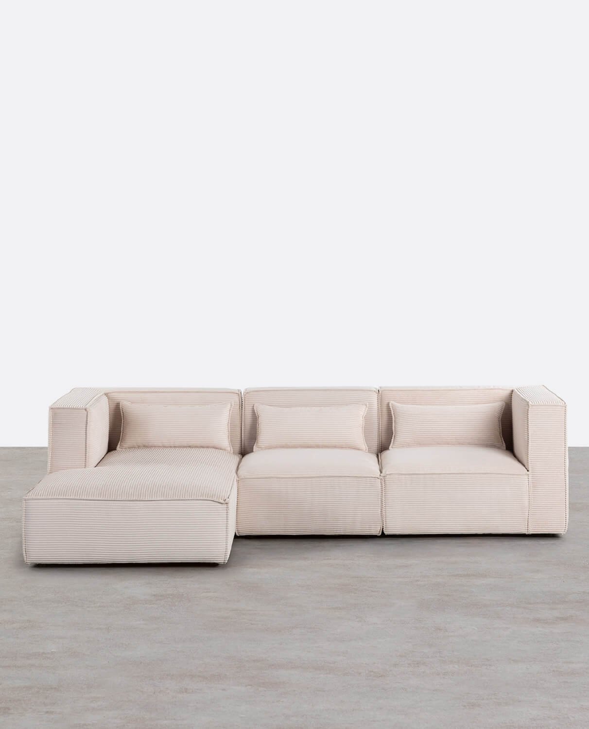 Sofá Modular Chaise Longue de Pana Gruesa Kilhe, imagen de galería 1