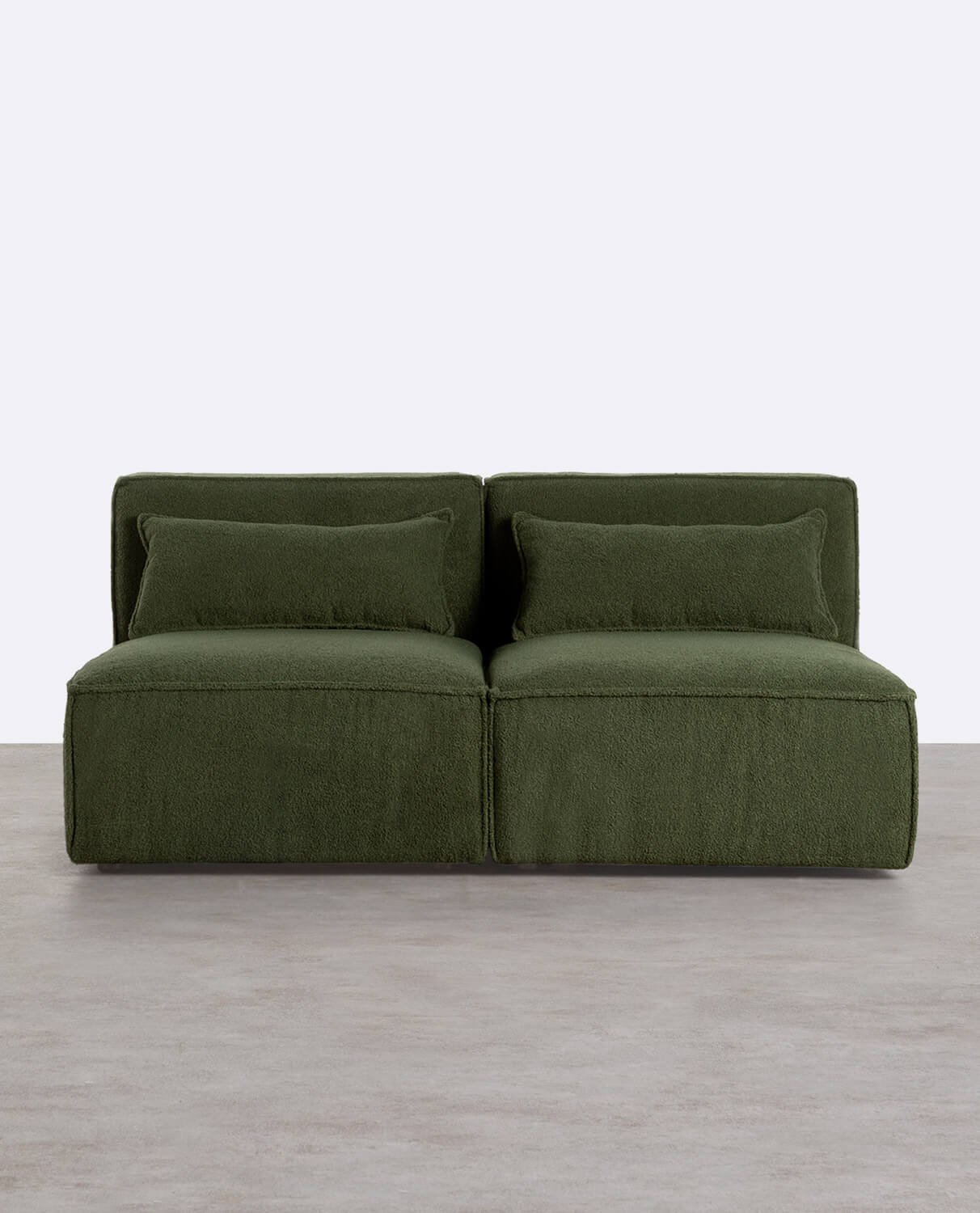 Sofá Modular de 2 piezas de Tela Bouclé Kilhe, imagen de galería 1