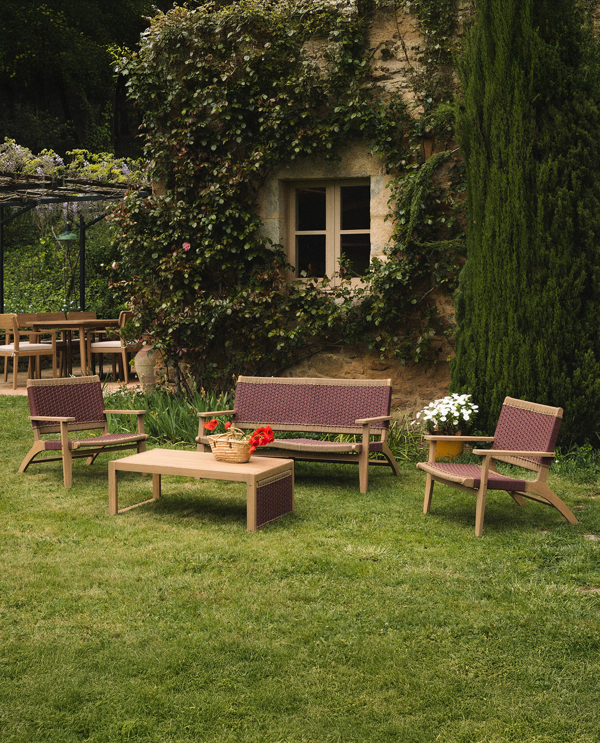 Set de Jardín de Madera de Acacia y Cuerda Mirle, imagen de galería 2