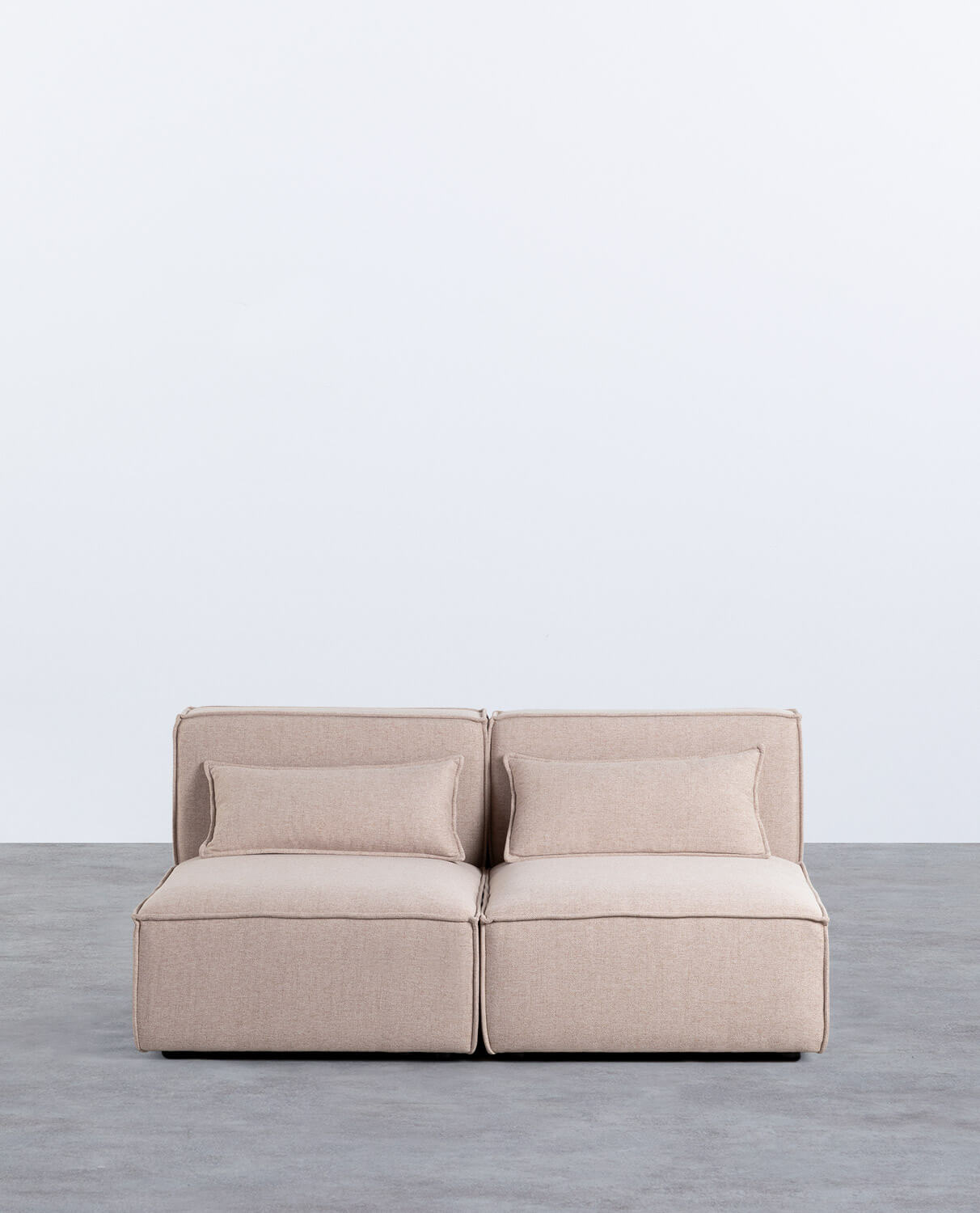 Sofá Modular de 2 Piezas de Tela Kilhe