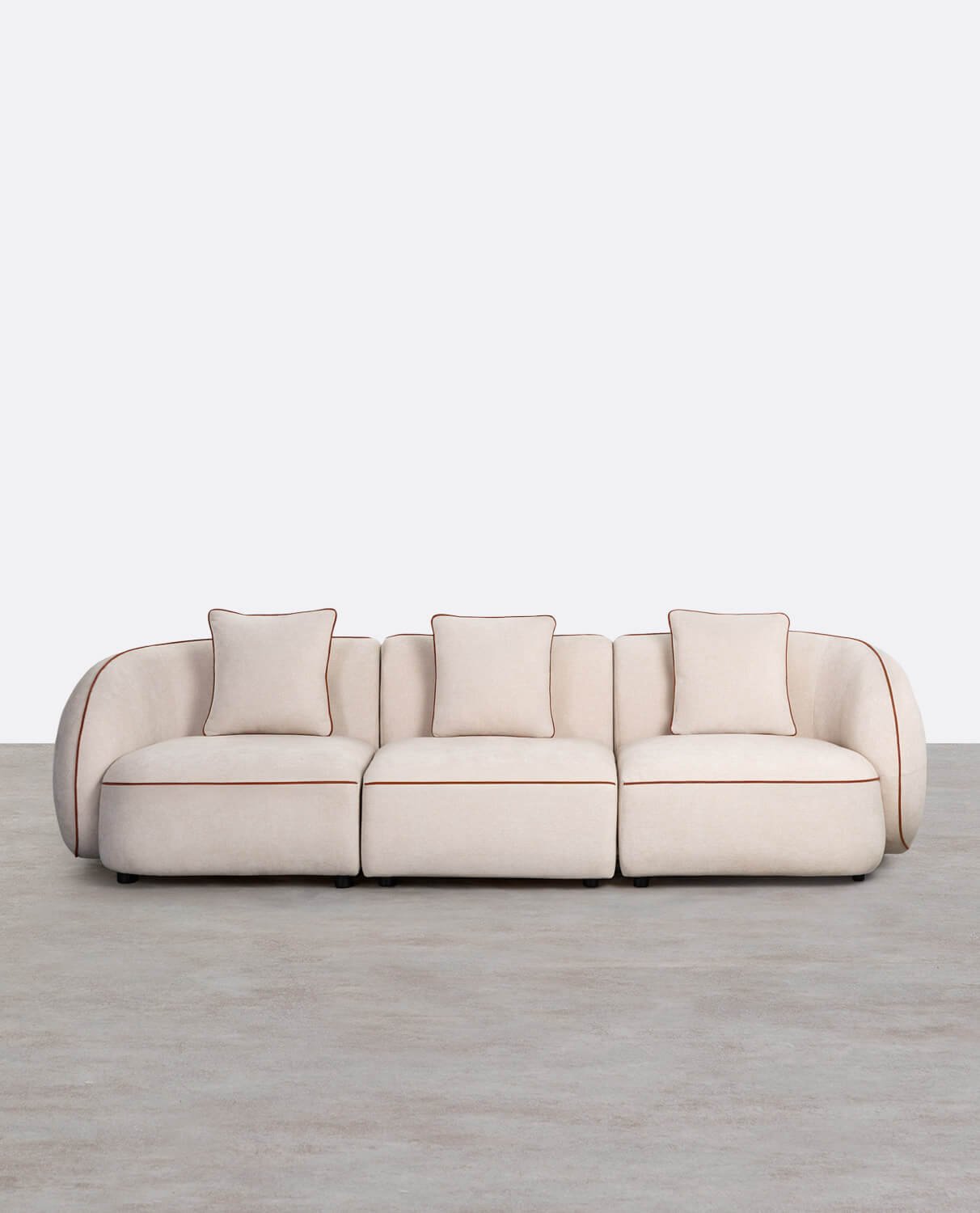Sofá Modular 3 Piezas con 2 Esquineros y Sillón de Tela Ilham, imagen de galería 1