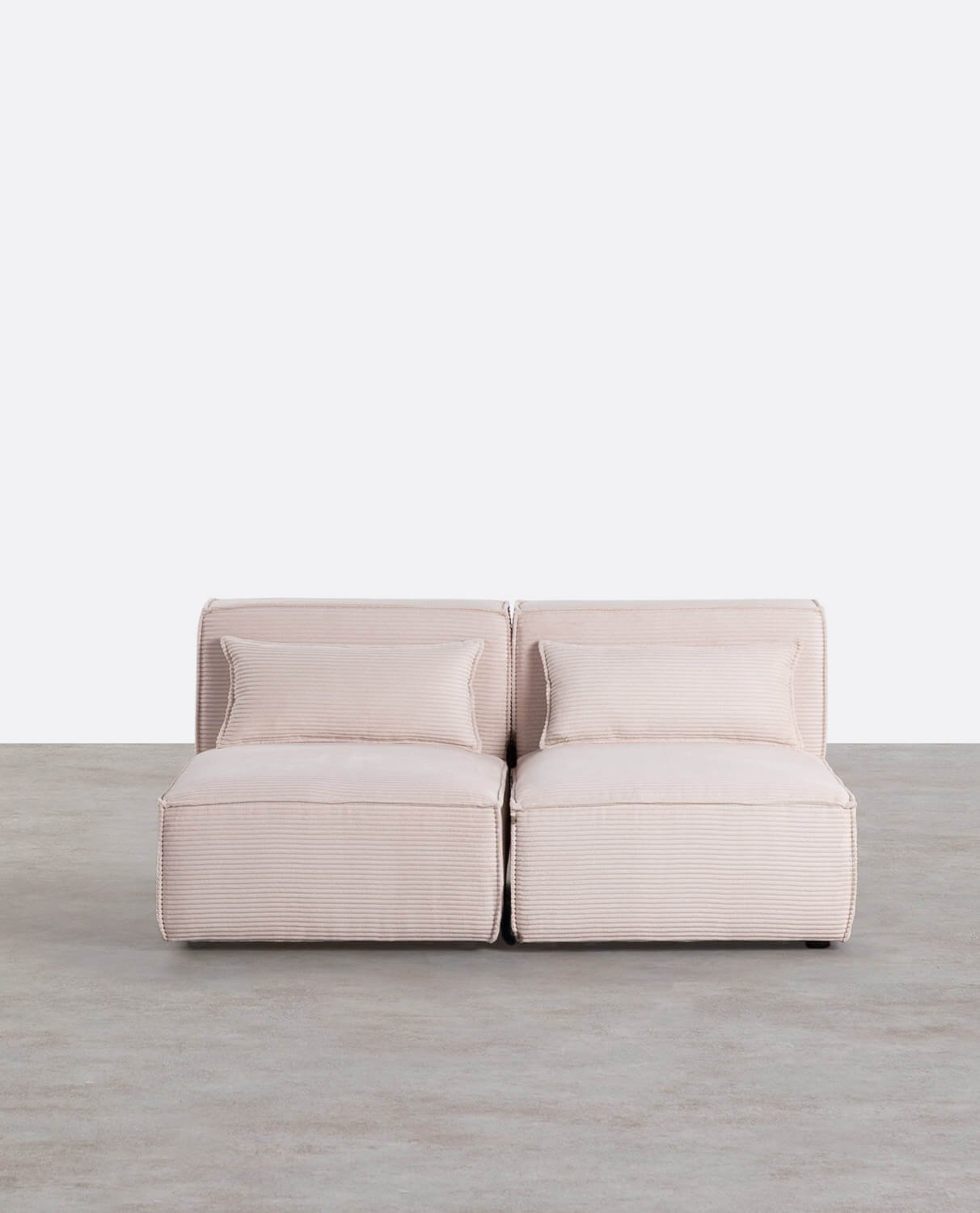 Sofá Modular 2 Piezas de Pana Gruesa Kilhe, imagen de galería 1
