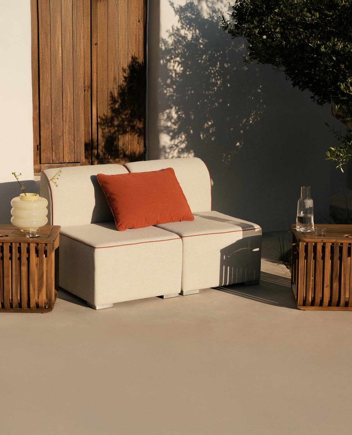 Sofá Modular de Jardín 2 Piezas Sillón de Tela Lagos, imagen de galería 2