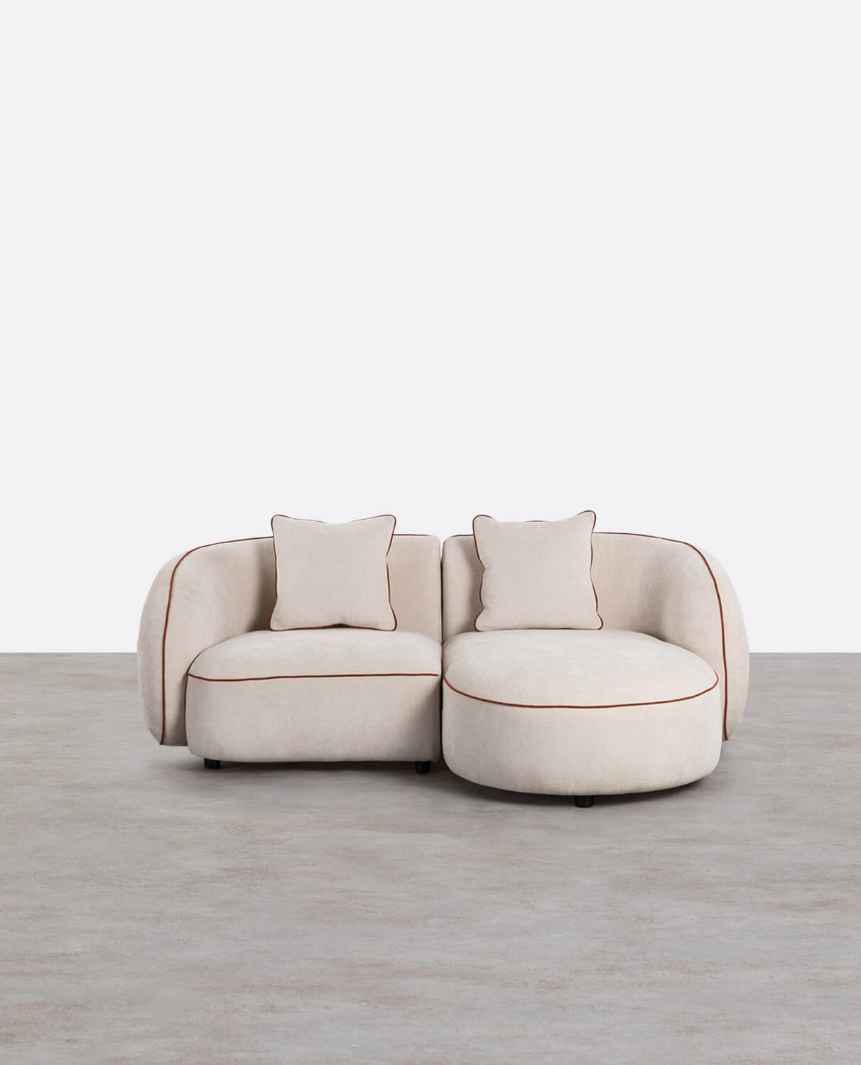 Sofá Modular 2 Piezas Esquinero con Chaise Longue de Tela Ilham , imagen de galería 1