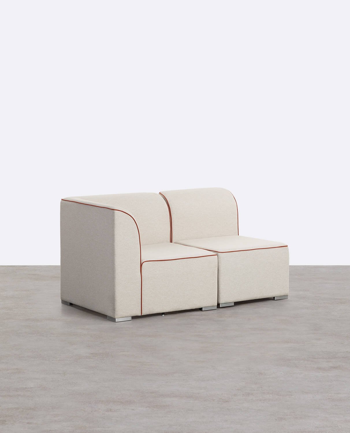 Sofá Modular de Jardín 2 Piezas Esquinero y Sillón de Tela Lagos, imagen de galería 1