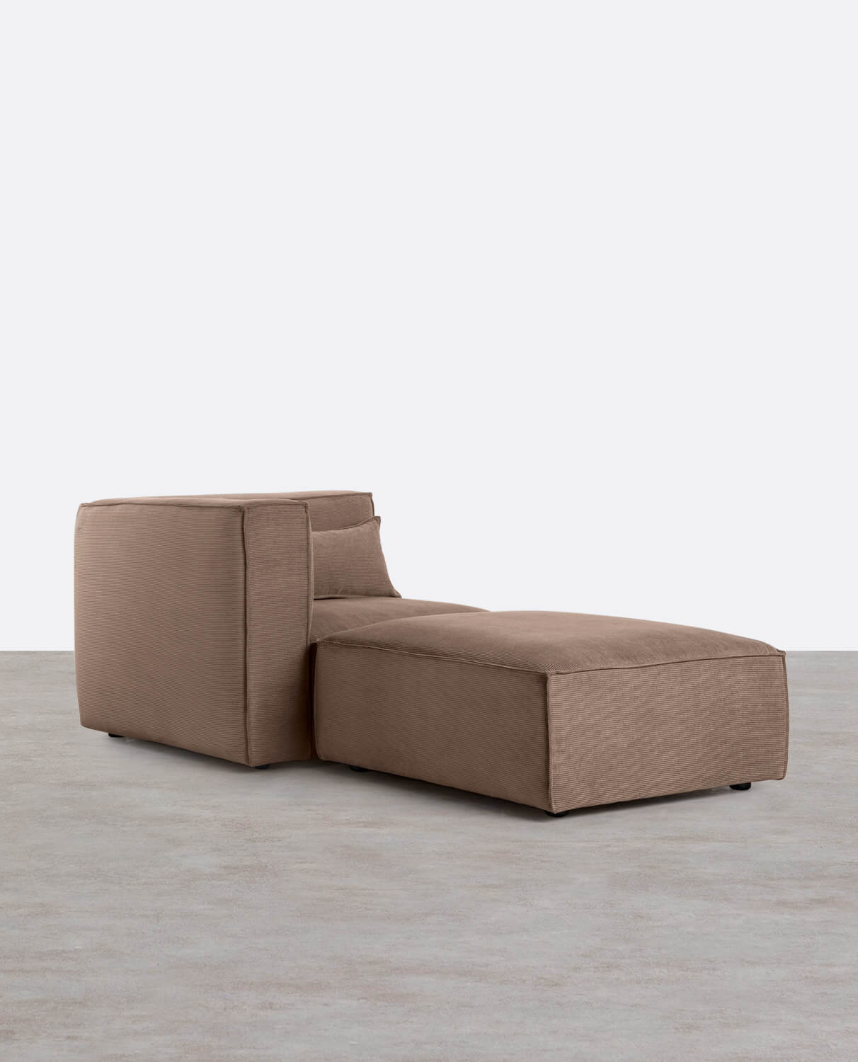 Sillón Esquinero Modular con Puff de Pana Kilhe, imagen de galería 1