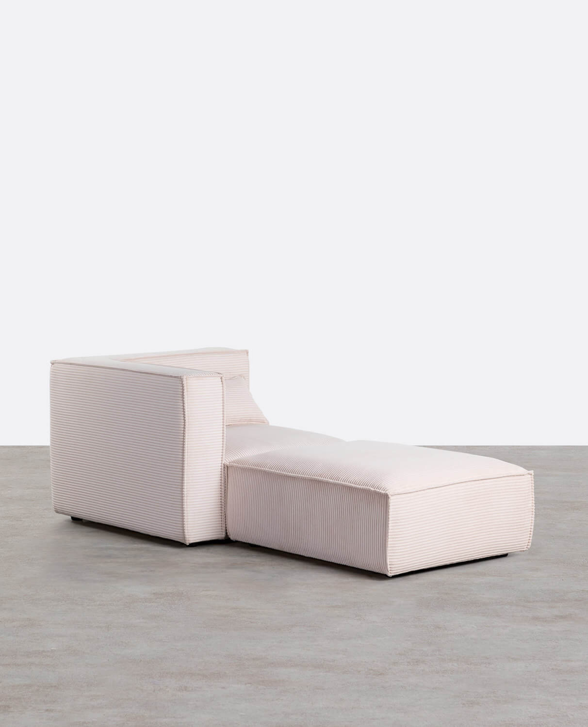 Sillón Esquinero Modular con Puff de Pana Gruesa Kilhe, imagen de galería 1