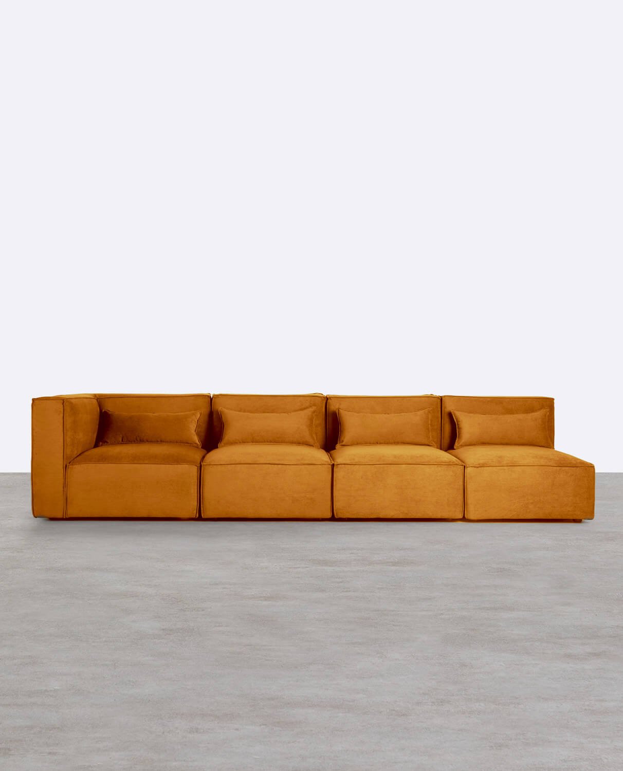 Sofá Modular de 4 Piezas con 3 Sillones de Pana Kilhe, imagen de galería 1