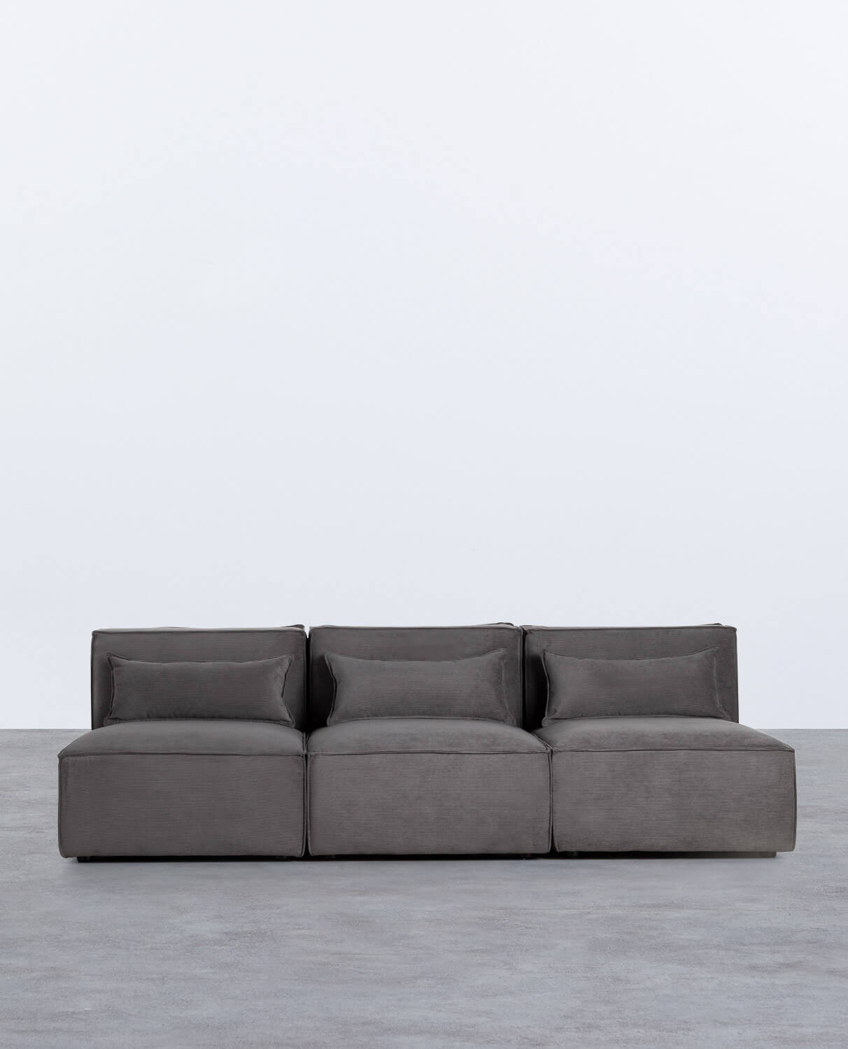 Sofá Modular de 3 Piezas de Pana Kilhe